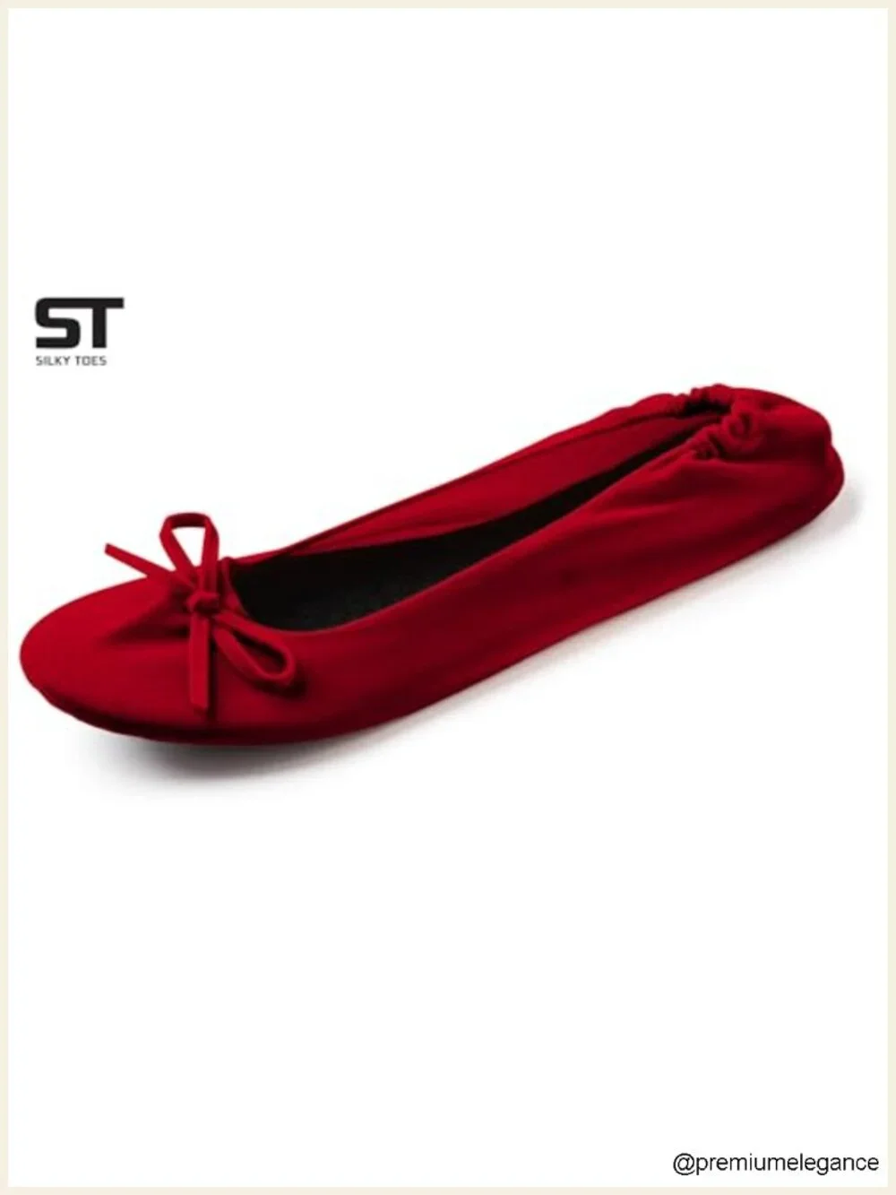 Velvet Foldable Flats for Women - Portable Ballet Shoes for Travel & Events
